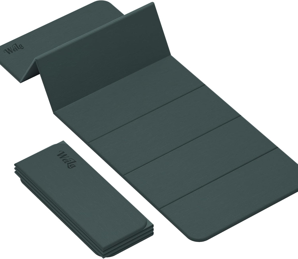 1/2 Inch 70"x24" Foldable TPE Yoga Mat, Thick Non Slip Pilates Mat