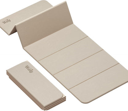 1/2 Inch 70"x24" Foldable TPE Yoga Mat, Thick Non Slip Pilates Mat