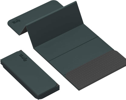 1/2 Inch 70"x24" Foldable TPE Yoga Mat, Thick Non Slip Pilates Mat