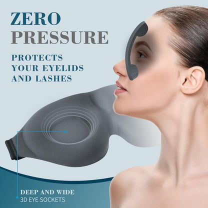 Sleep Mask for Side Sleeper, Light Blocking Eye Mask for Women Men