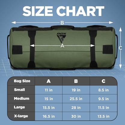 Sandbag for Fitness Weights Training, Unfilled Power Bags with Handles, 5-200 LBs Adjustable Weighted Slam Bag for Strength Powerlifting Running Heavy Workout Home Gym Exercise, Sold AS UNFILLED