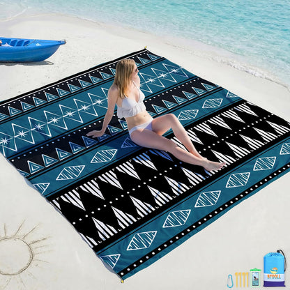 Beach Blanket Waterproof Sandproof Large 78''X81''/10'X9' Beach Towel Mat