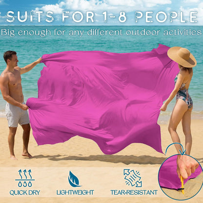 Beach Blanket Waterproof Sandproof Large 78''X81''/10'X9' Beach Towel Mat