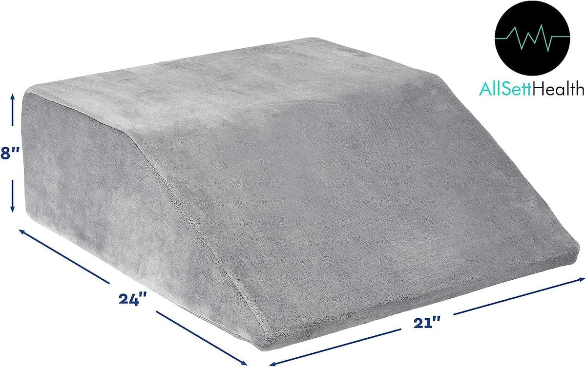 2 Pack Half Moon Bolster Pillow for Legs - Knee Pillow for Back Sleeping