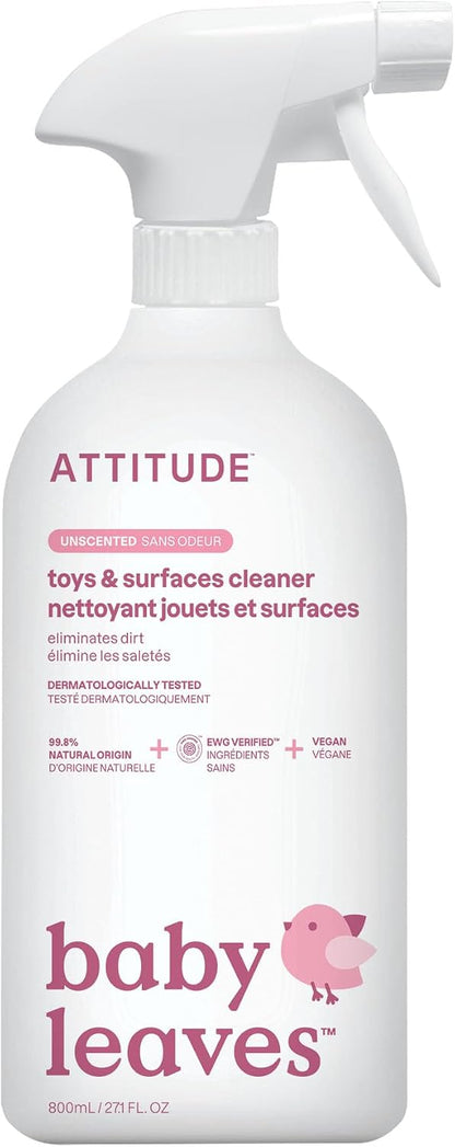 Baby & Kids Toy Cleaner Spray, EWG Verified, Unscented, 27 fl oz