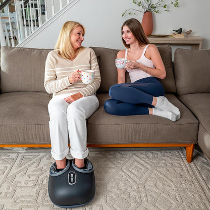 Shiatsu Foot Massager with Heat [2026 Upgraded], 3 Modes Deep Kneading Therapy Air Compression, Feet Massage for Plantar Fasciitis, Relaxation Gifts for Men Women Mom Dad Birthday
