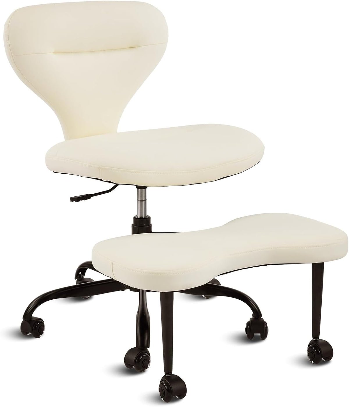 Ergonomic Cross Legged Office Chair, Home Office Desk Chair