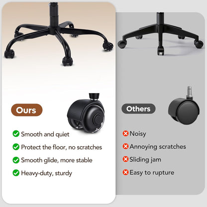 Ergonomic Cross Legged Office Chair, Home Office Desk Chair