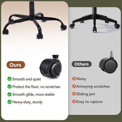 Ergonomic Cross Legged Office Chair, Home Office Desk Chair