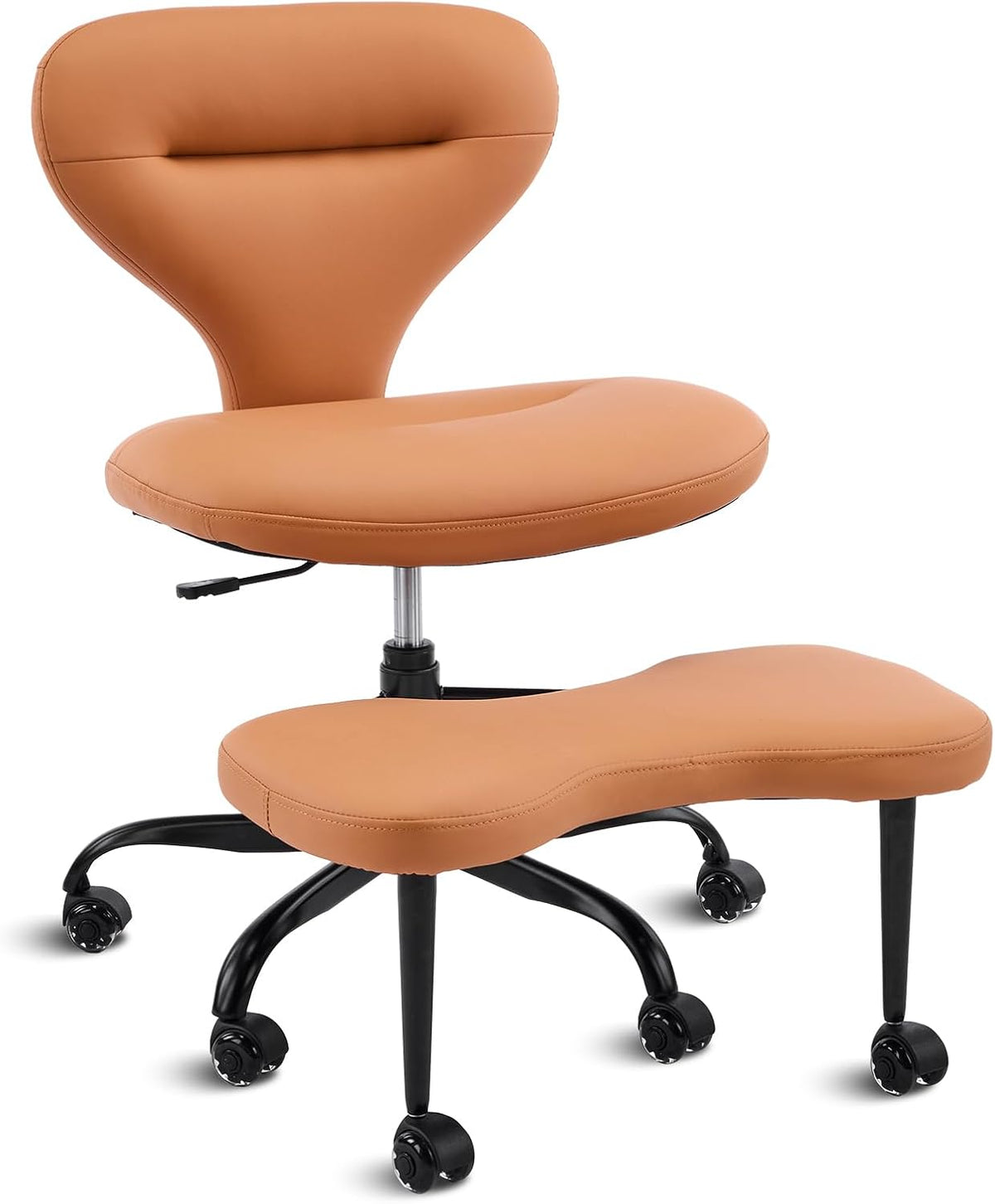 Ergonomic Cross Legged Office Chair, Home Office Desk Chair