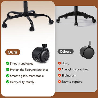 Ergonomic Cross Legged Office Chair, Home Office Desk Chair