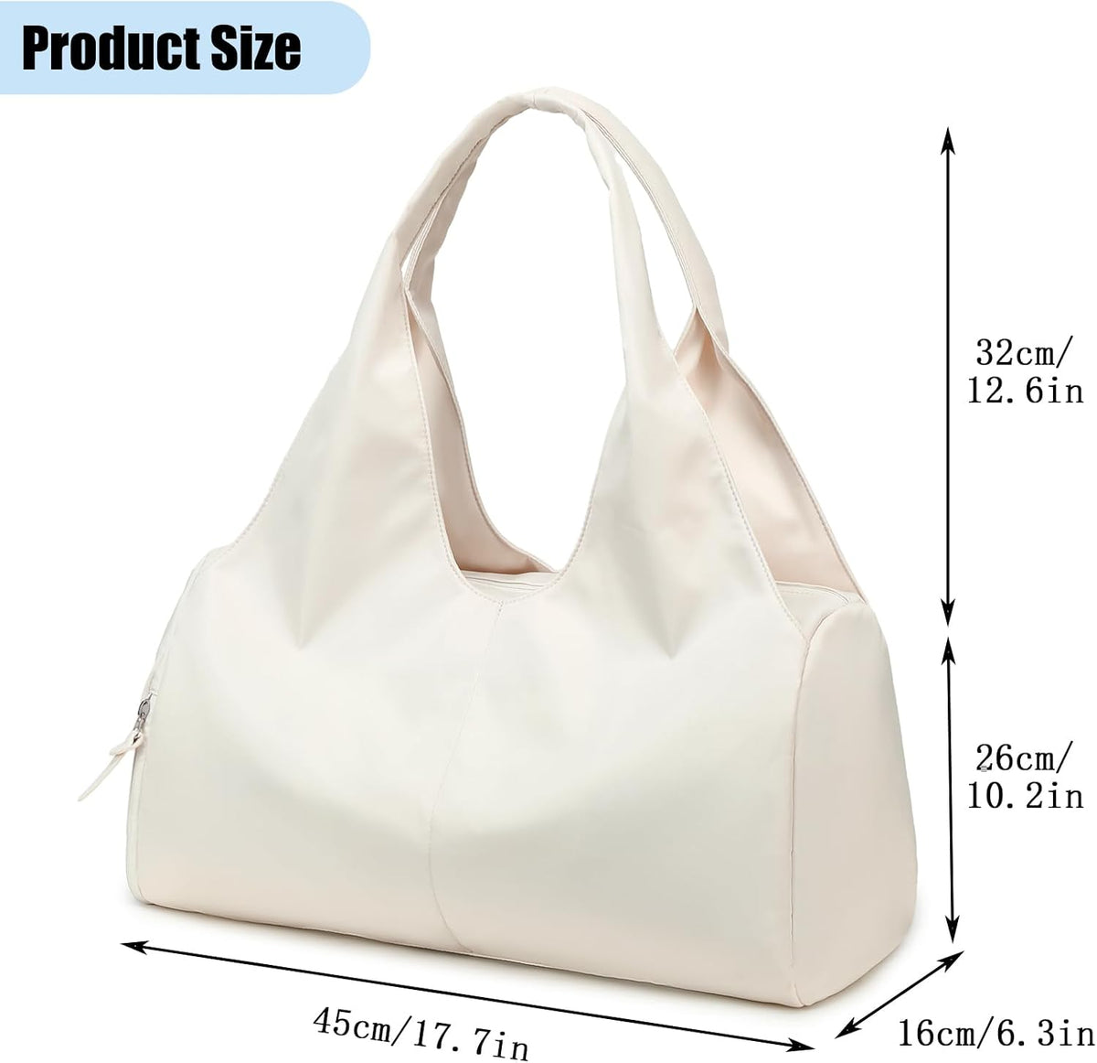 Gym Bag For Women With Shoes Compartment & Wet Dry