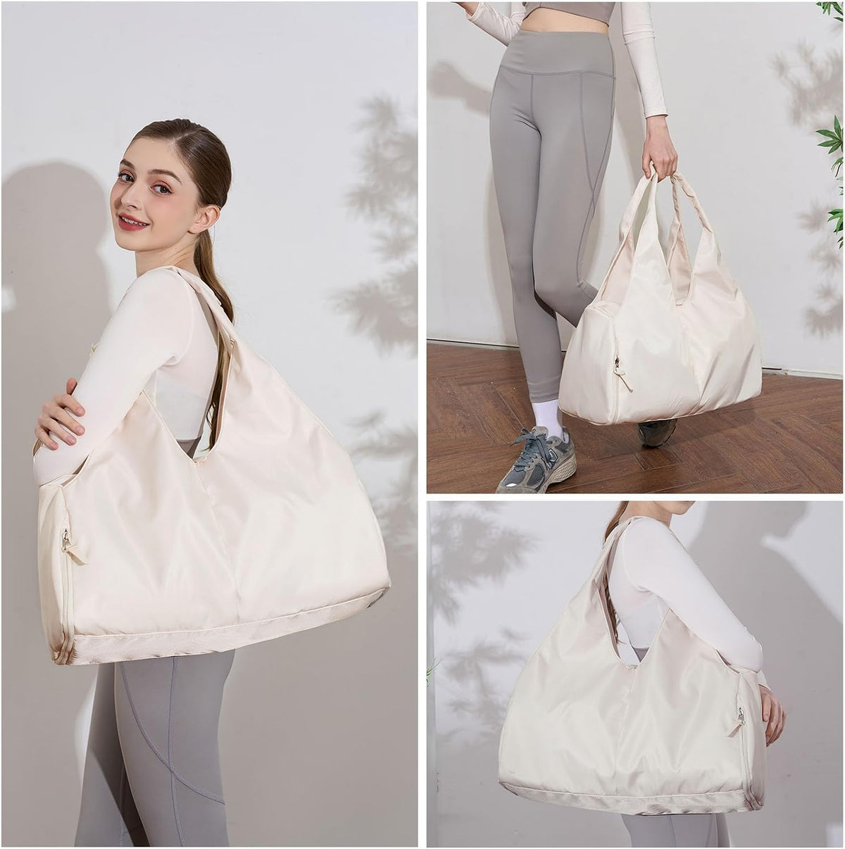 Gym Bag For Women With Shoes Compartment & Wet Dry