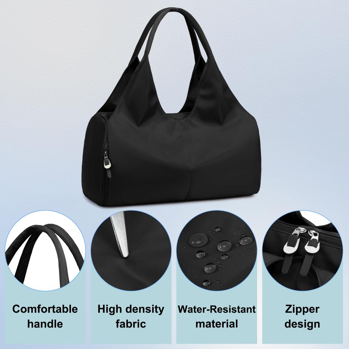 Gym Bag For Women With Shoes Compartment & Wet Dry
