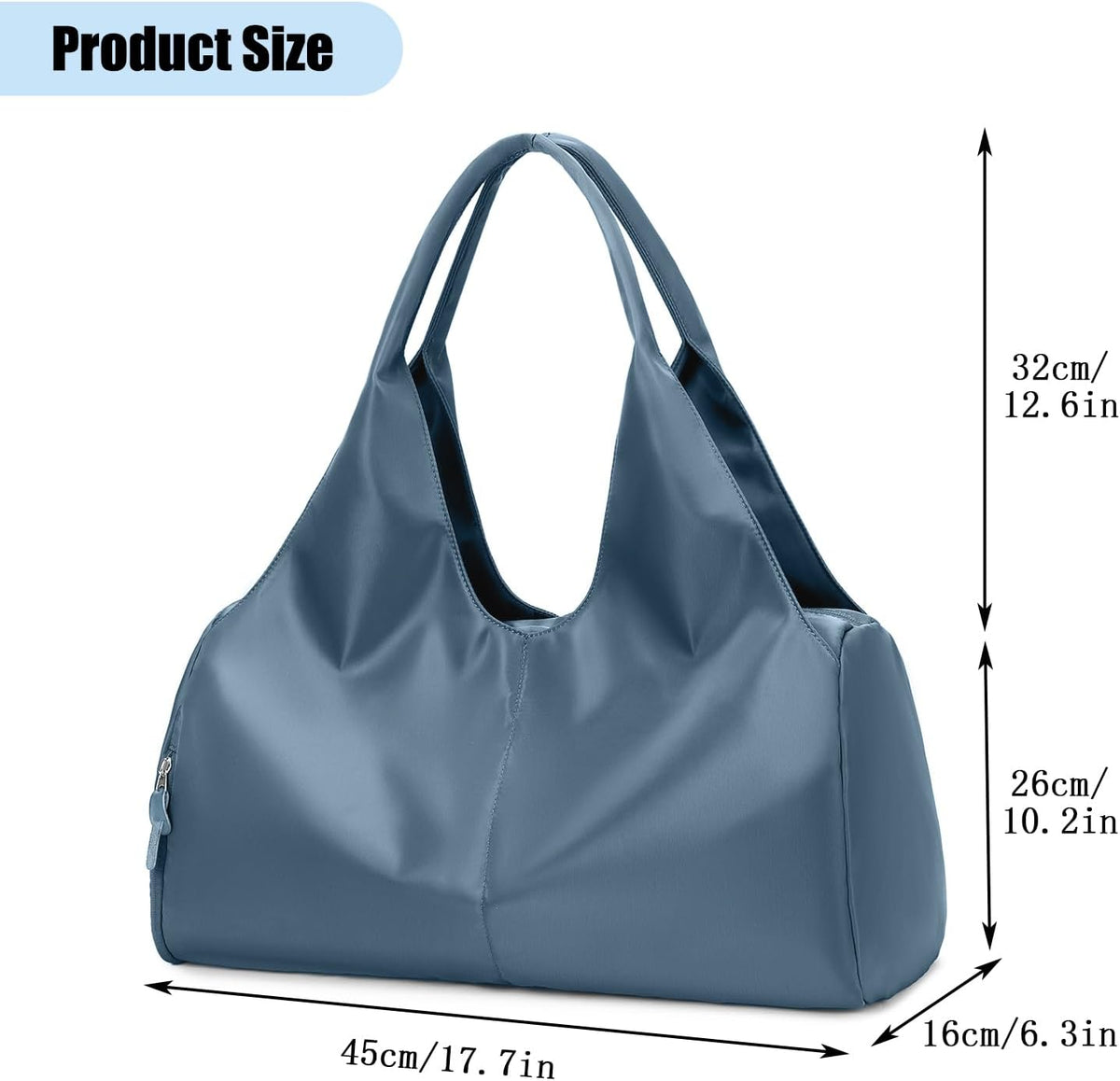 Gym Bag For Women With Shoes Compartment & Wet Dry