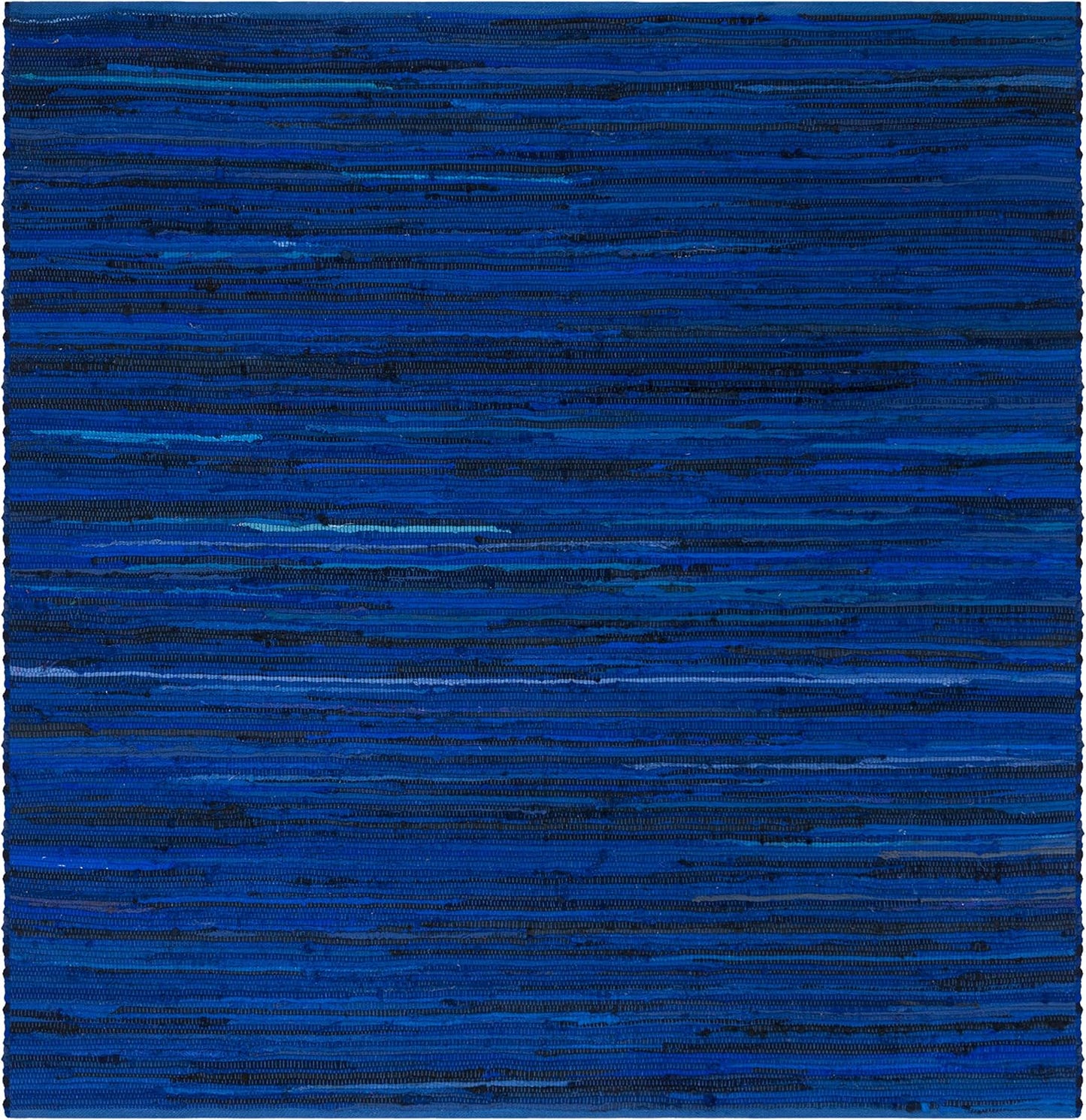 SAFAVIEH Area Rug 3x5 - Rag Rug Collection - Blue & Multi, Handmade Cotton, Boho Stripe Pattern, Ideal for Entryway, Living Room, Bedroom, Dining Space (RAR130B)