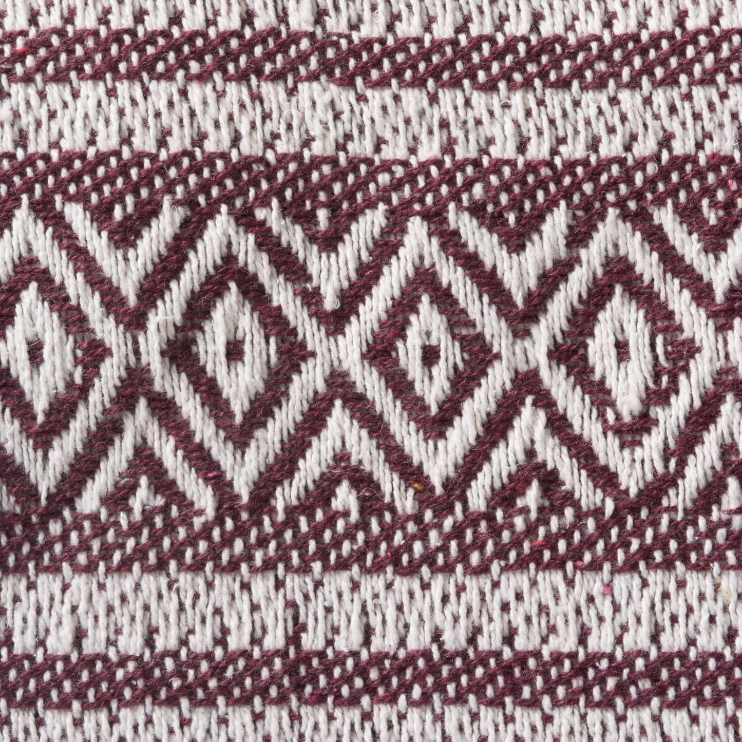 DII Global Diamond Stripe Woven Throw, 50x60-Inch, Mineral