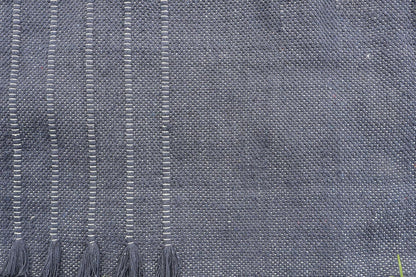 EcoComfort Cotton Yoga Mat - Hand-Woven, Extra-Thick for Ultimate Home Fitness - Durable & Stylish Yoga Rug (24”x72”x5mm)