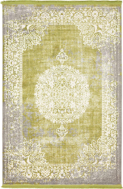 Unique Loom New Classical Collection Area Rug - Olwen (4'Round, Purple/ Gray)