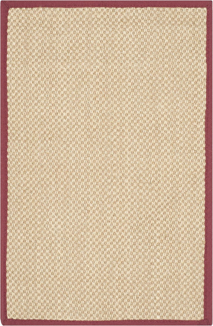 SAFAVIEH Area Rug 11x15 - Natural Fiber Collection - Large - Maize & Linen Color, Sisal, Woven Design with Border (NF141B) - Colors A