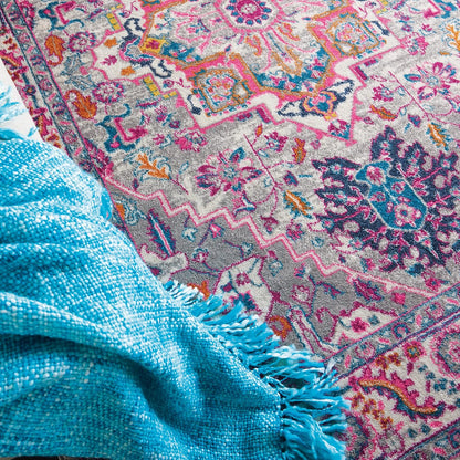 Nourison Home Passion Teal Multicolor 9' x 12' Area Rug - Easy Clean, Non Shedding, Bed Room, Living Room, Dining Room, Kitchen (9' x 12')