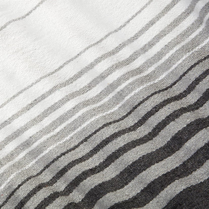 Mexican Blanket by Laguna Beach Textile Co - Beach, Yoga, Camping, or Decorative Throw Blanket - Traditional Handmade Serape (Ivory)
