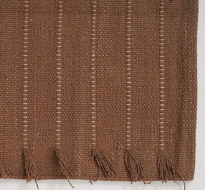Indian Handmade 100% Organic Cotton Yoga Mat, Hand Woven Rug, Yoga Mat For Everyday Fitness at Home Comfortable Foldable Long Mat