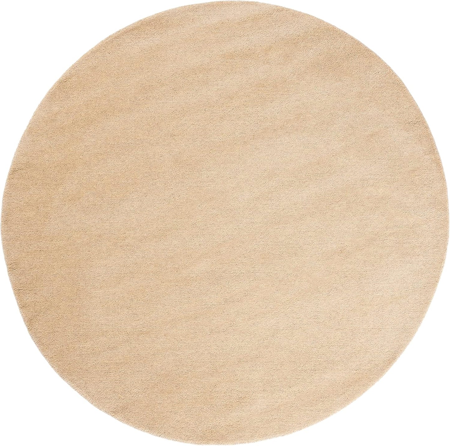 SAFAVIEH Himalaya Collection 6' Round Black HIM610C Handmade Premium Wool Area Rug