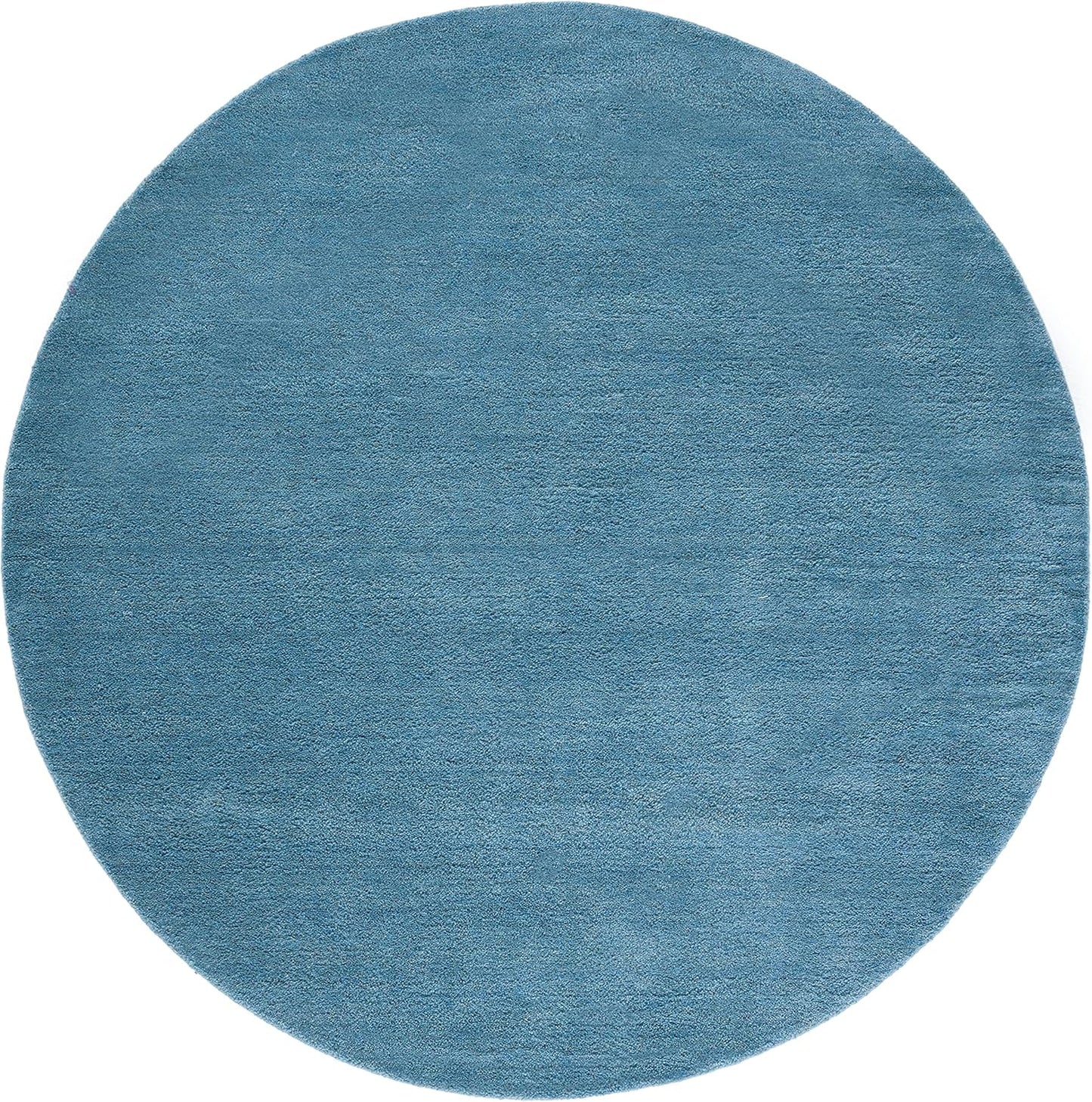 SAFAVIEH Himalaya Collection 6' Round Black HIM610C Handmade Premium Wool Area Rug