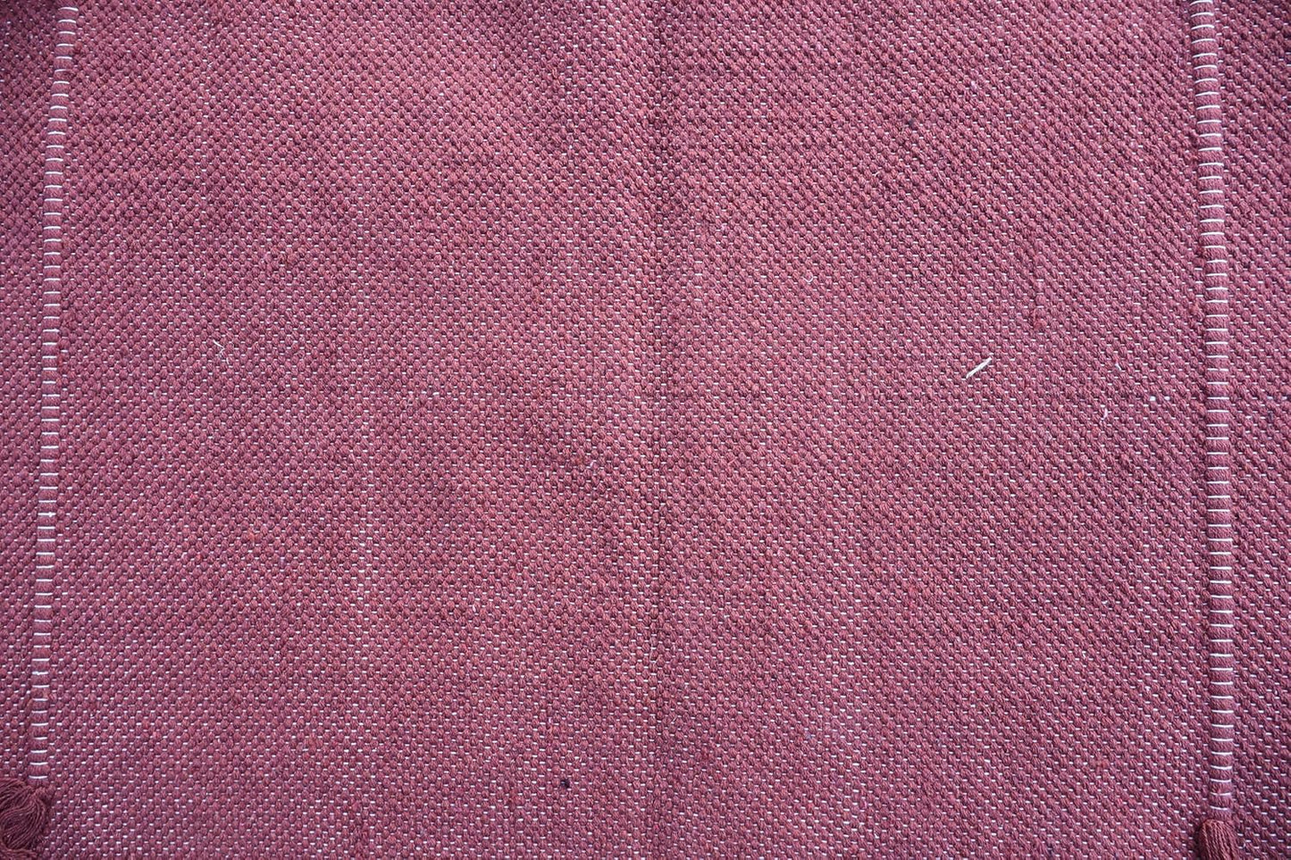 EcoComfort Cotton Yoga Mat - Hand-Woven, Extra-Thick for Ultimate Home Fitness - Durable & Stylish Yoga Rug (24”x72”x5mm)
