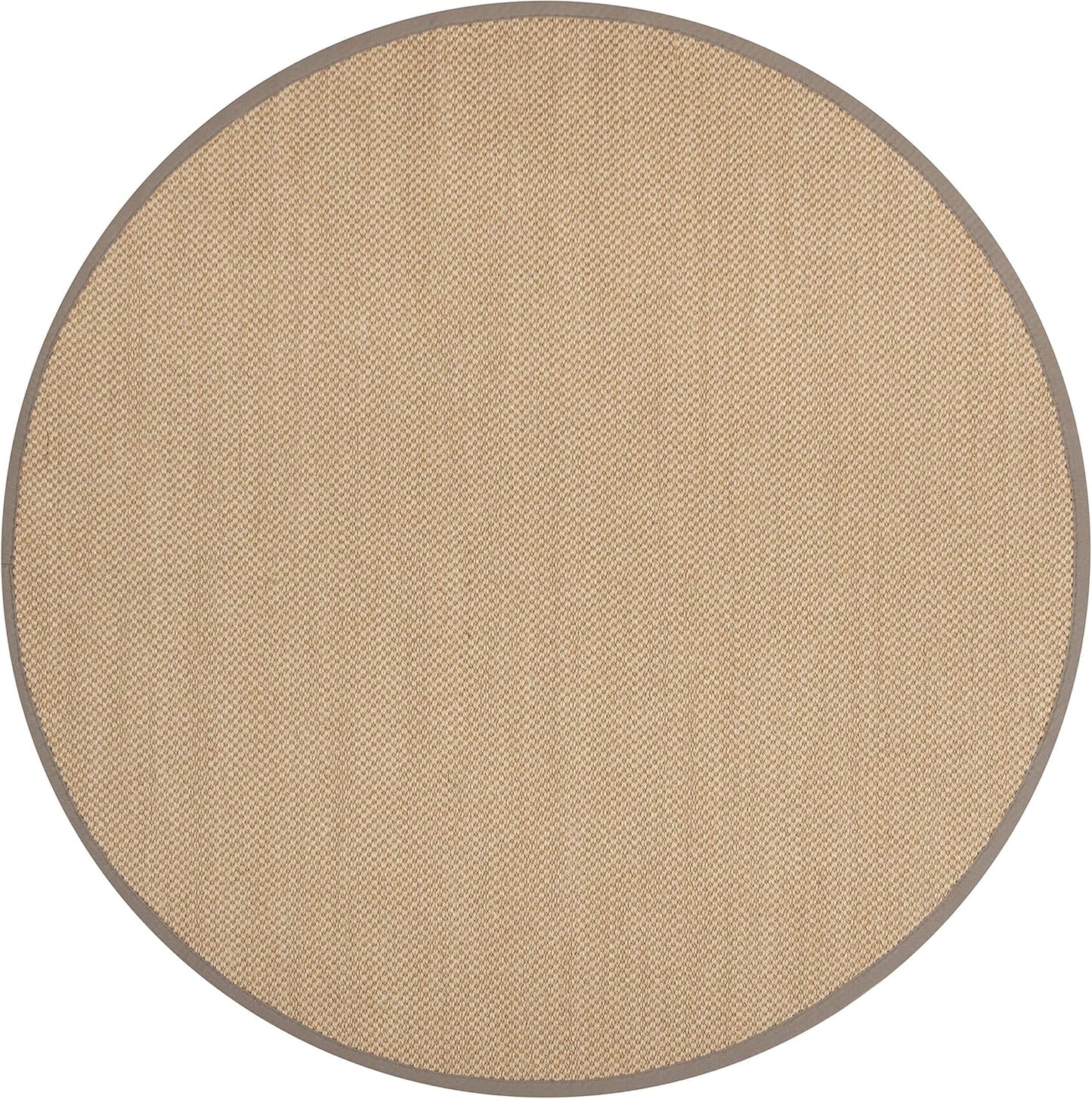 SAFAVIEH Area Rug 11x15 - Natural Fiber Collection - Large - Maize & Linen Color, Sisal, Woven Design with Border (NF141B) - Colors B