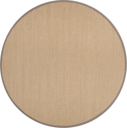 SAFAVIEH Area Rug 11x15 - Natural Fiber Collection - Large - Maize & Linen Color, Sisal, Woven Design with Border (NF141B) - Colors B