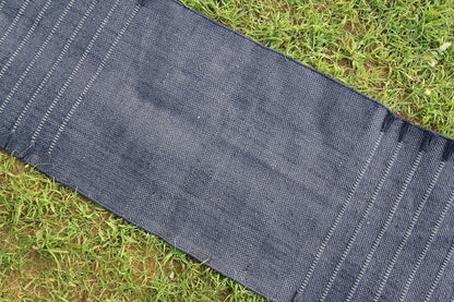 EcoComfort Cotton Yoga Mat - Hand-Woven, Extra-Thick for Ultimate Home Fitness - Durable & Stylish Yoga Rug (24”x72”x5mm)