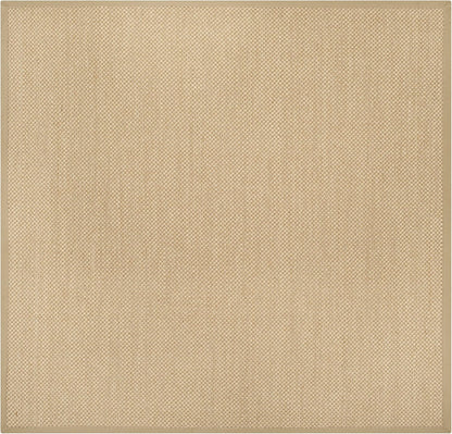 SAFAVIEH Area Rug 11x15 - Natural Fiber Collection - Large - Maize & Linen Color, Sisal, Woven Design with Border (NF141B) - Colors B
