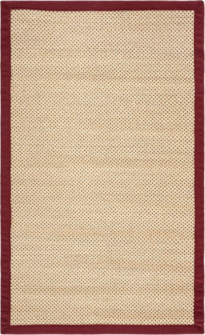 SAFAVIEH Area Rug 11x15 - Natural Fiber Collection - Large - Maize & Linen Color, Sisal, Woven Design with Border (NF141B) - Colors A