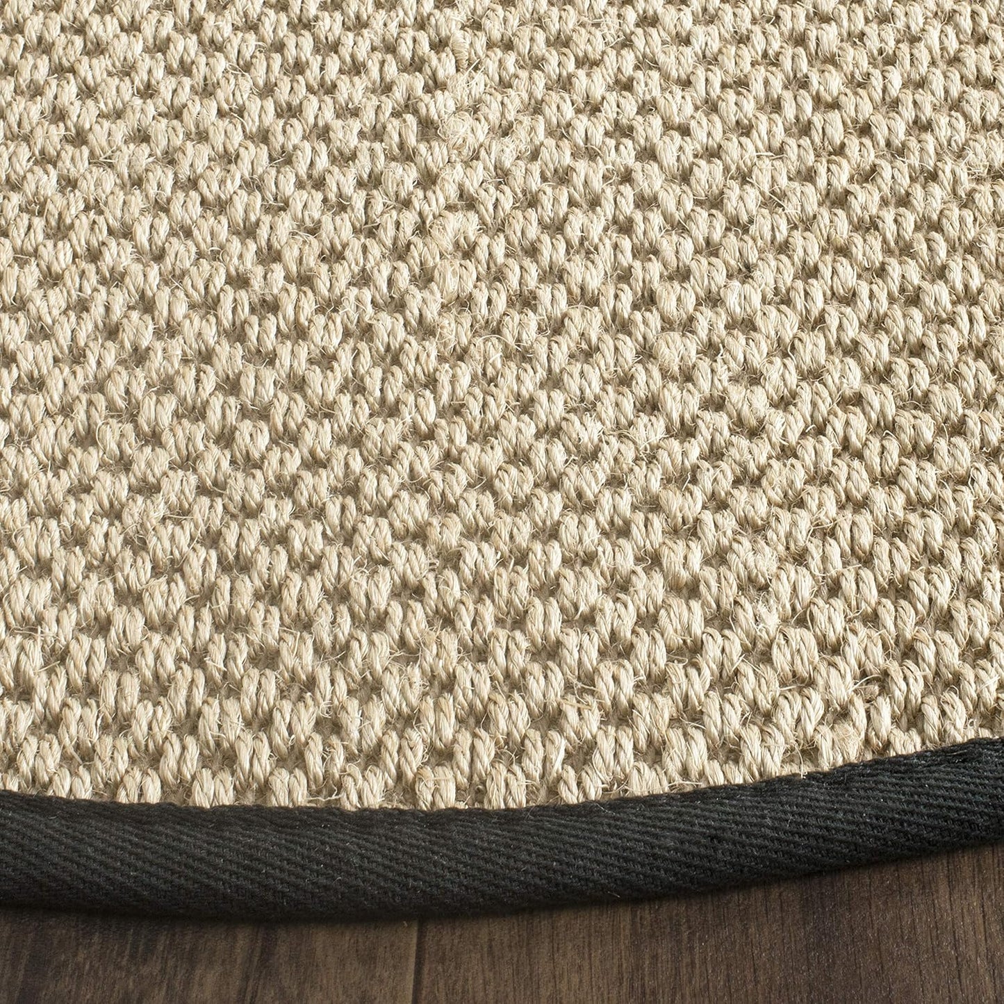 SAFAVIEH Area Rug 11x15 - Natural Fiber Collection - Large - Maize & Linen Color, Sisal, Woven Design with Border (NF141B) - Colors B