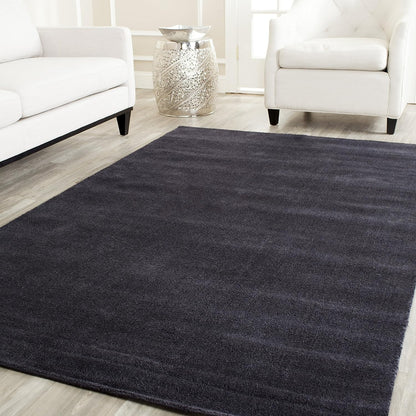 SAFAVIEH Himalaya Collection 6' Round Black HIM610C Handmade Premium Wool Area Rug