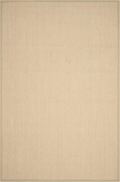SAFAVIEH Area Rug 11x15 - Natural Fiber Collection - Large - Maize & Linen Color, Sisal, Woven Design with Border (NF141B) - Colors B