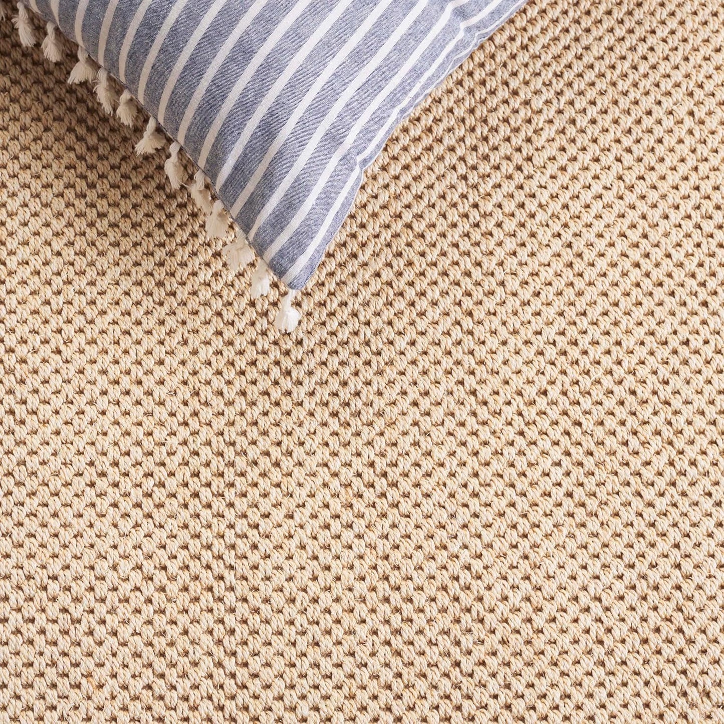 SAFAVIEH Area Rug 11x15 - Natural Fiber Collection - Large - Maize & Linen Color, Sisal, Woven Design with Border (NF141B) - Colors B