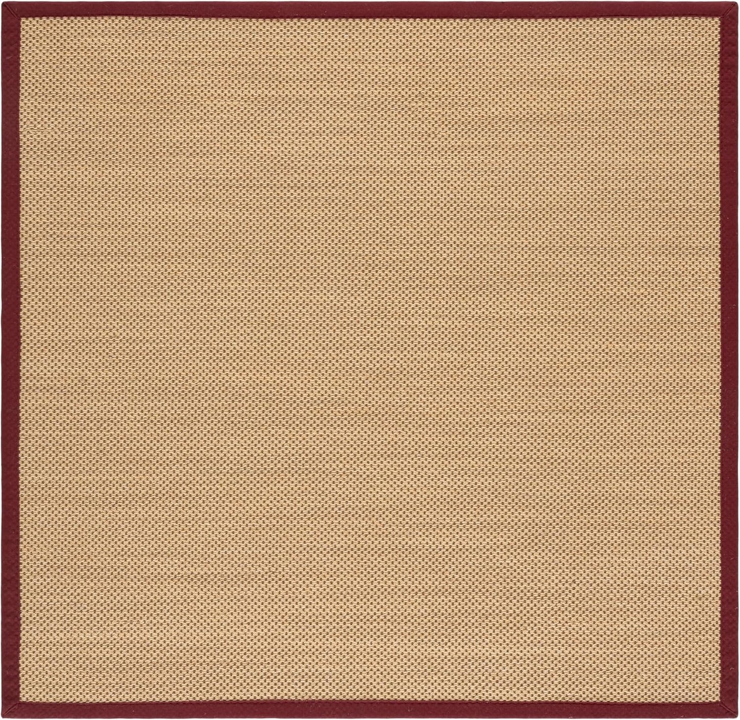 SAFAVIEH Area Rug 11x15 - Natural Fiber Collection - Large - Maize & Linen Color, Sisal, Woven Design with Border (NF141B) - Colors A