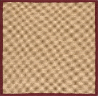 SAFAVIEH Area Rug 11x15 - Natural Fiber Collection - Large - Maize & Linen Color, Sisal, Woven Design with Border (NF141B) - Colors A