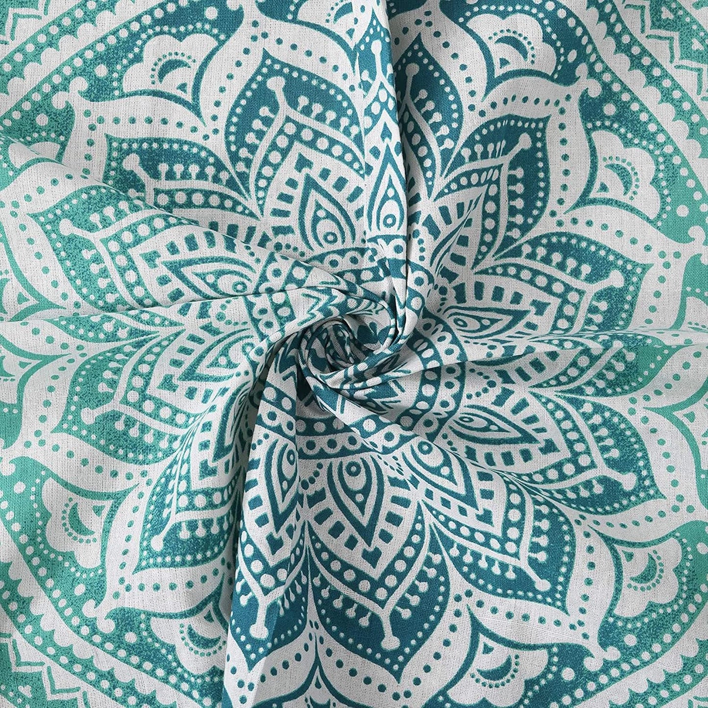 raajsee Indian Cotton Green Tapestry Mandala Wall Hangings- Tapestry For Bedroom - Indie Wall Tapestry Hippie Room Decor - Boho Small Tapestrys Aesthetic 30x40 Inches