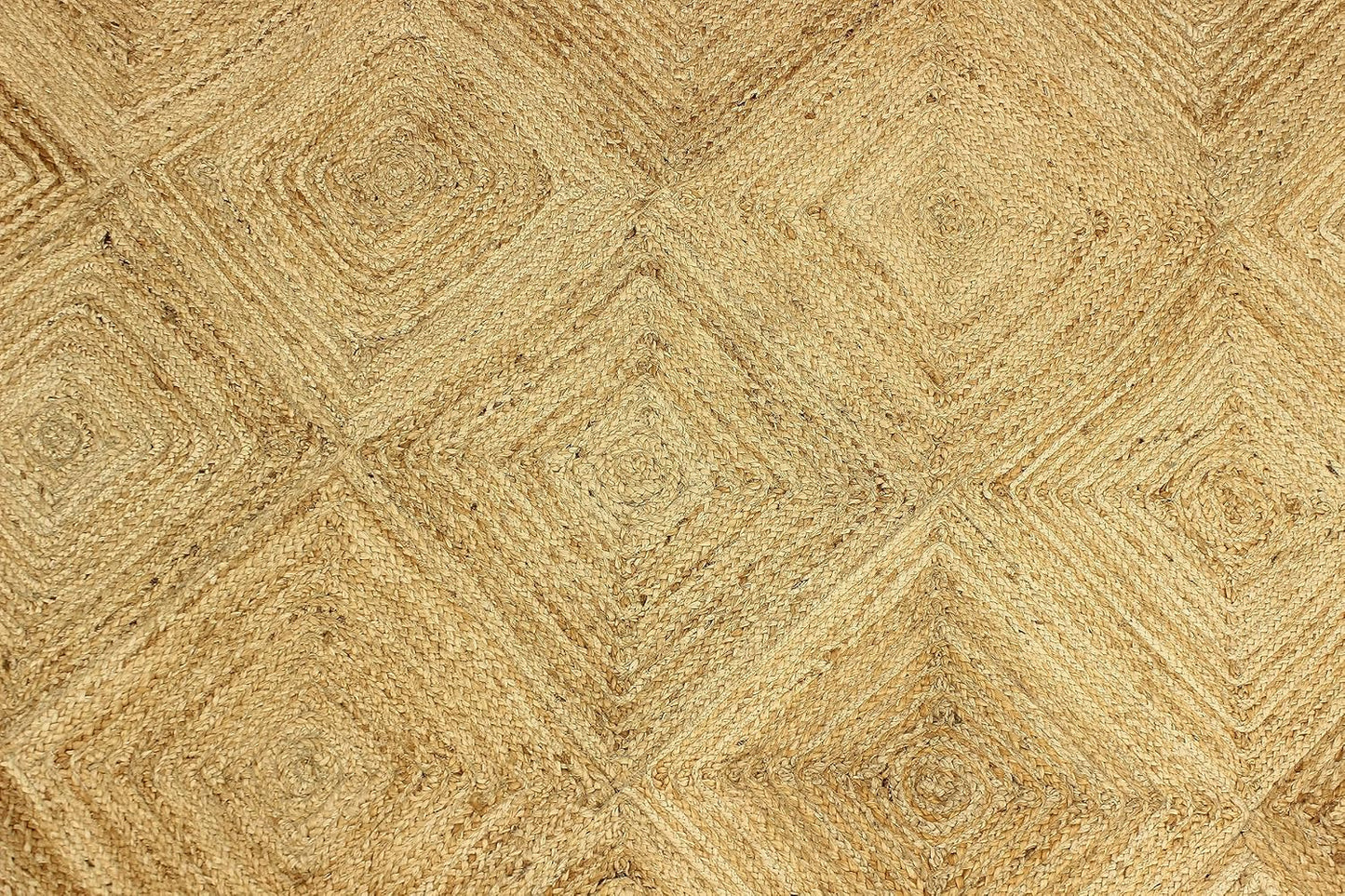 Premium Quality Jute Rug 2x3 Kilim Area Rug Hand Braided Jute Geometric Pattern Beige Hand Woven Boho Flatweave Carpet Indoor Outdoor Rugs for Kitchen Garden Yoga Mat - Colors A