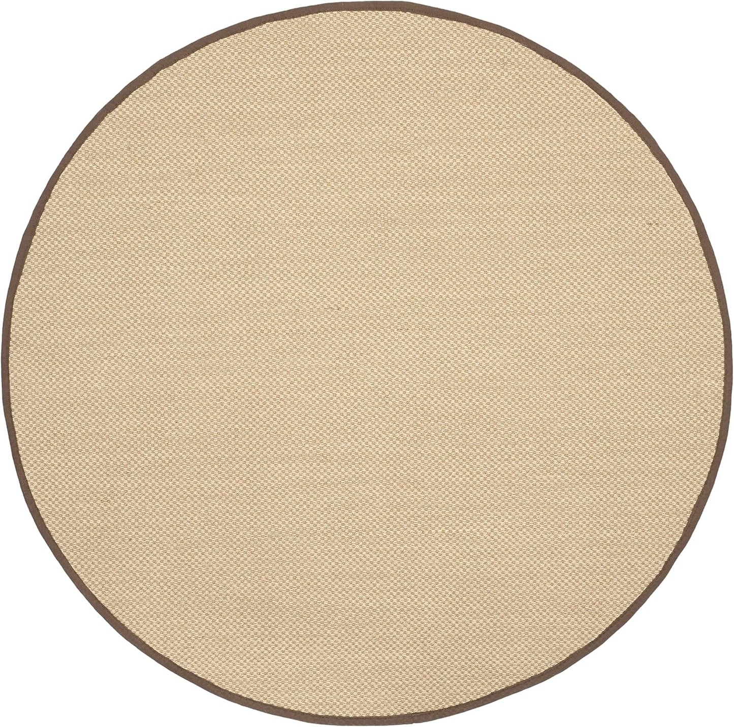 SAFAVIEH Area Rug 11x15 - Natural Fiber Collection - Large - Maize & Linen Color, Sisal, Woven Design with Border (NF141B) - Colors A