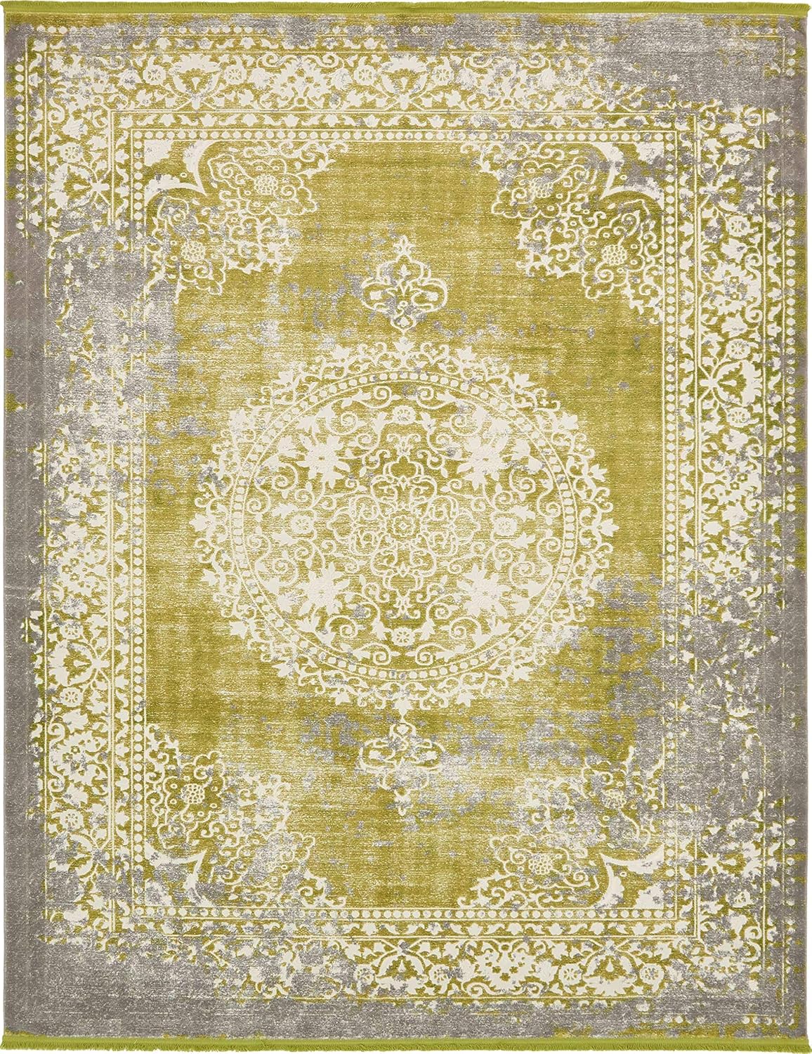 Unique Loom New Classical Collection Area Rug - Olwen (4'Round, Purple/ Gray)