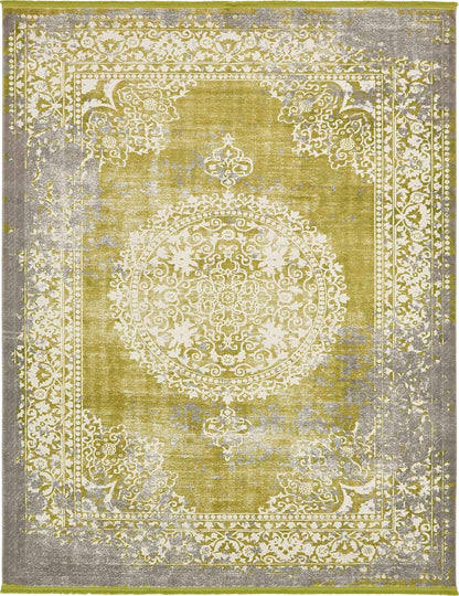 Unique Loom New Classical Collection Area Rug - Olwen (4'Round, Purple/ Gray)