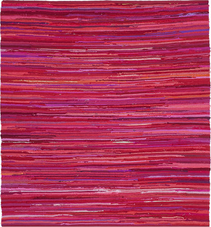 SAFAVIEH Area Rug 3x5 - Rag Rug Collection - Blue & Multi, Handmade Cotton, Boho Stripe Pattern, Ideal for Entryway, Living Room, Bedroom, Dining Space (RAR130B)