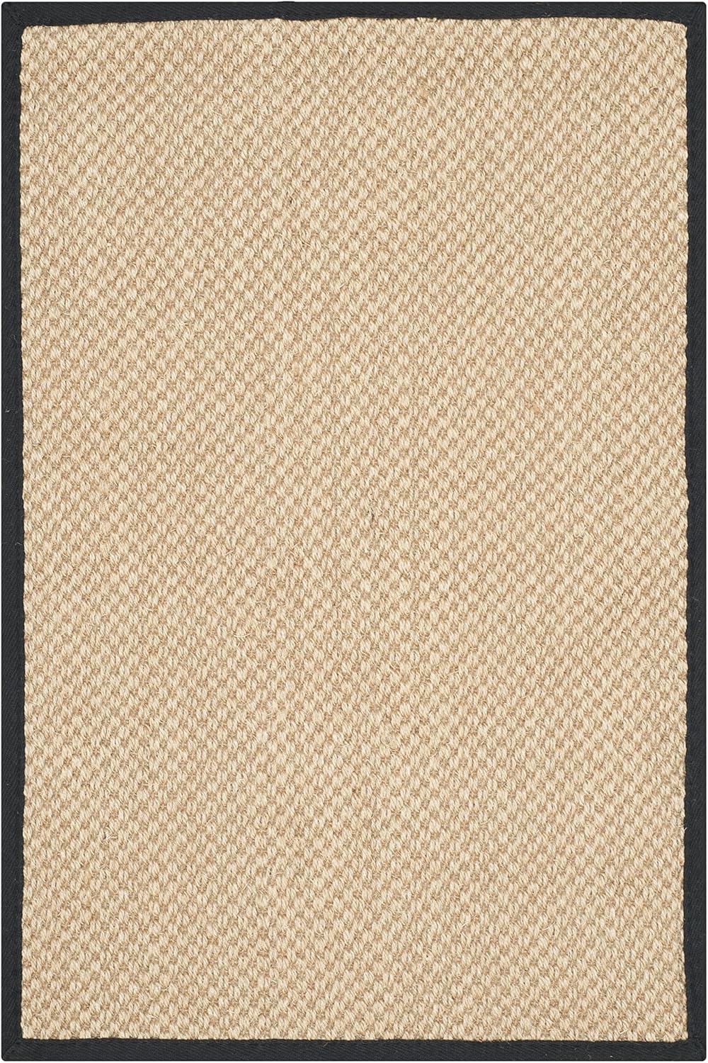 SAFAVIEH Area Rug 11x15 - Natural Fiber Collection - Large - Maize & Linen Color, Sisal, Woven Design with Border (NF141B) - Colors B