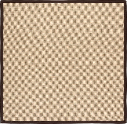 SAFAVIEH Area Rug 11x15 - Natural Fiber Collection - Large - Maize & Linen Color, Sisal, Woven Design with Border (NF141B) - Colors A
