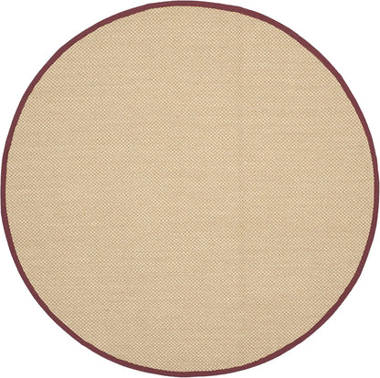SAFAVIEH Area Rug 11x15 - Natural Fiber Collection - Large - Maize & Linen Color, Sisal, Woven Design with Border (NF141B) - Colors B